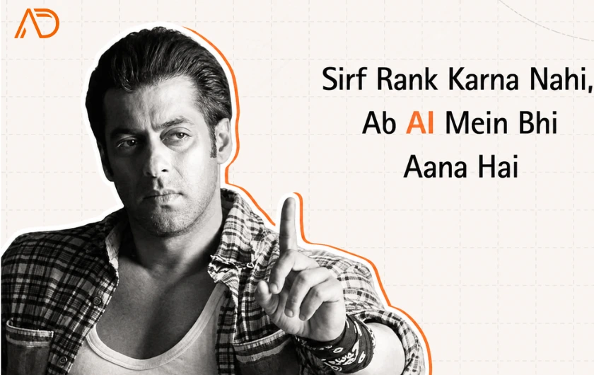 AEO vs SEO comparison graphic Sirf Rank Karna Nahi, Ab AI Mein Bhi Aana Hai by Addiaries
