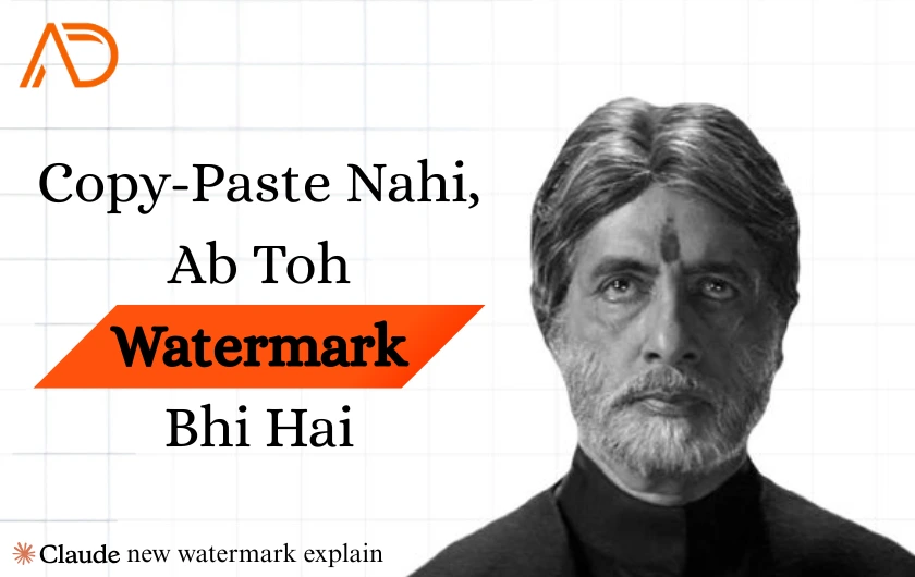 AI content and digital marketing concept representing Claude's watermark and AEO strategy